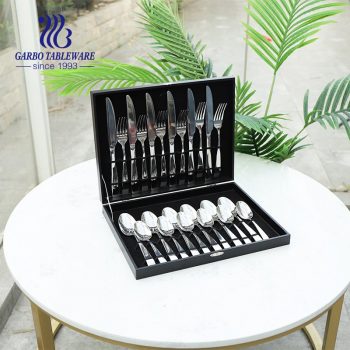 24-teiliges Besteckset 18/8 Edelstahl Besteck Besteckset Spiegel Polnisches Utensil mit Geschenketui