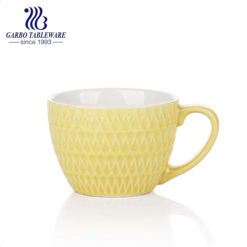 famous place souvenir ceramic mug for water drinking classic porcelain drinkware stoneware cup with handle.