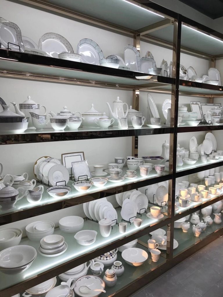 Garbo new ceramic dinnerware sample room and hot sale ceramic dinner set