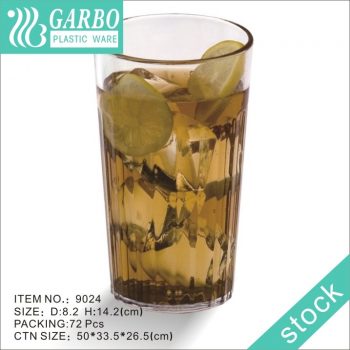 Garbo 470ml unbreakable juice drinking glass polycarbonate drink water tumbler