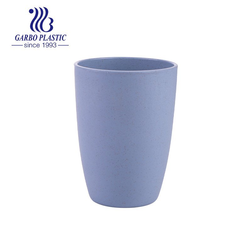 High quality 14oz dishwasher safe wheat straw reusable drinking tumbler