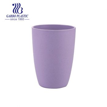 High quality 14oz dishwasher safe wheat straw reusable drinking tumbler