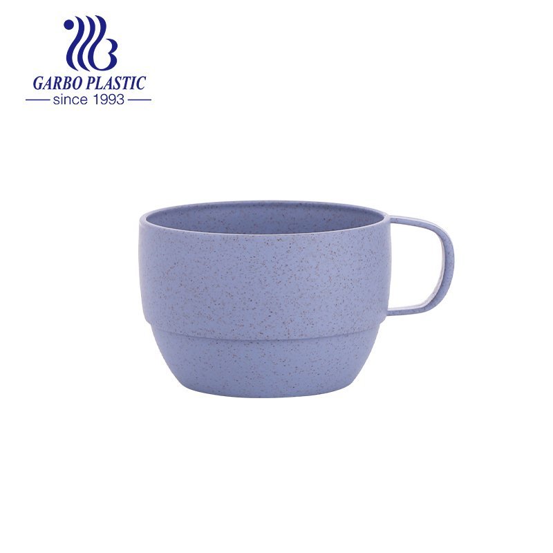 Promotion cheap wheat straw water drinking mug with handle