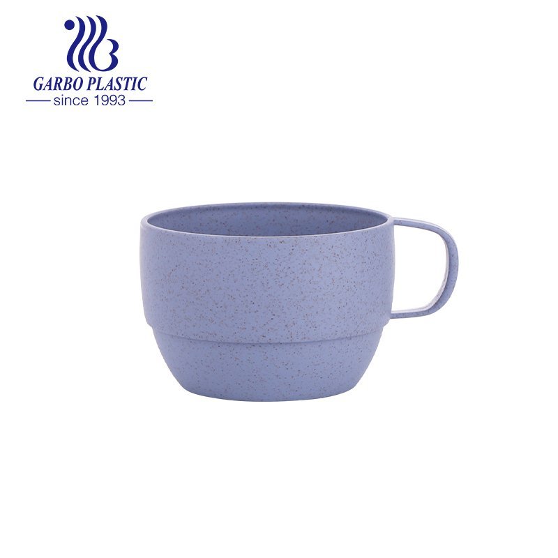 Taza de bebida de agua de paja de trigo barata de promoción con asa