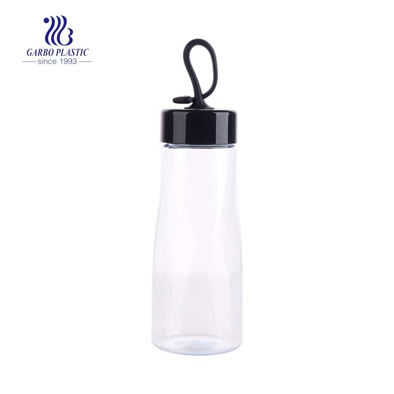 Botella de agua plástica preciosa portátil libre de BPA segura 400ml con la manija del silicón