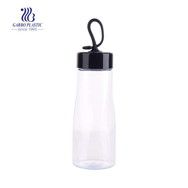 400 ml sichere BPA-freie tragbare schöne Plastikwasserflasche mit Silikongriff