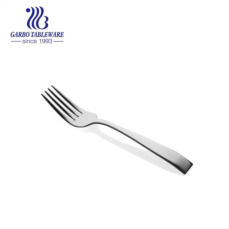 Hotel premium quality 18/8 stainless steel metal fruit forks mirror polished silver two prongs salad fork