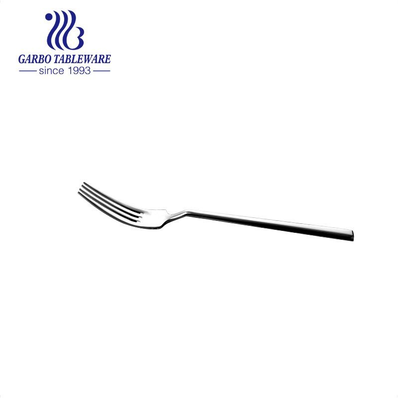 Premium quality 18/8 stainless steel dessert forks restaurant silver mirror polished fruit salad fork elegant tableware