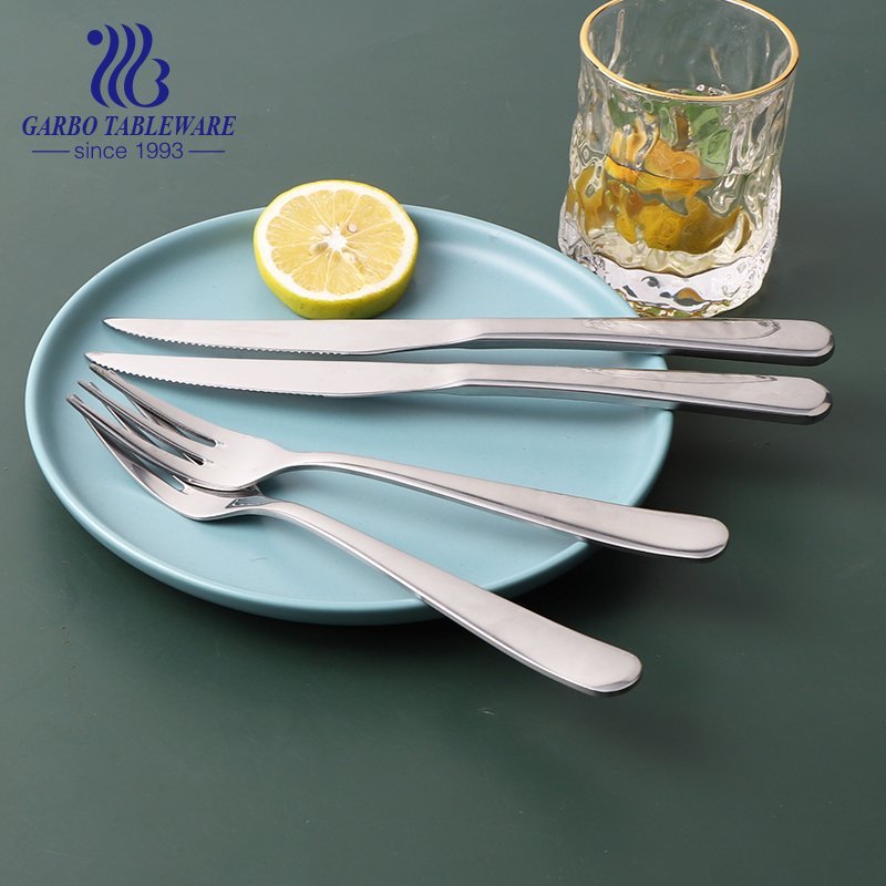 Best for camping serving set multi functional cutlery set hand polished dinnerware for meals