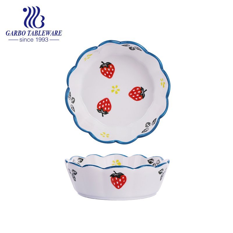 700ml Fruit series hand-painted porcelain bowl for wholesale