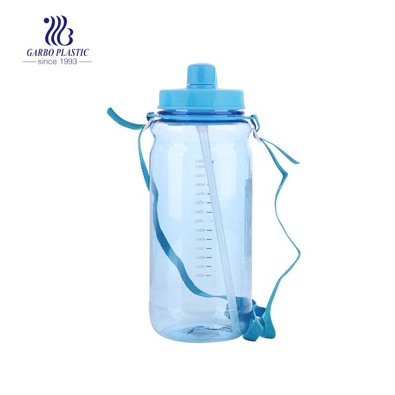 400ml safe BPA free portable lovely plastic water bottle with silicone handle