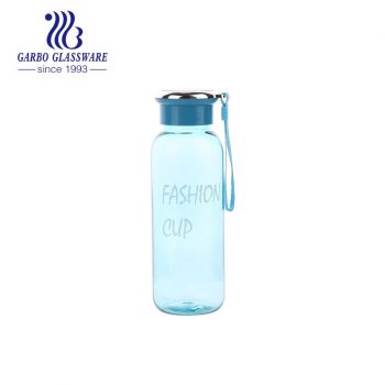 Синяя портативная пластиковая бутылка с водой на 17 унций для питья воды и занятий спортом на открытом воздухе