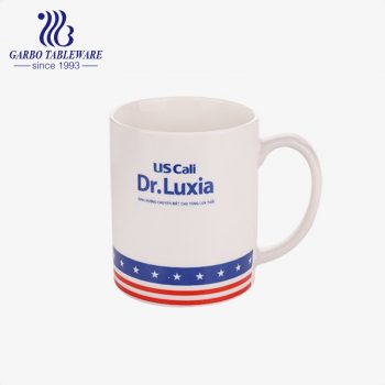 printed designs good quality porcelain mug with stock cermaic water drinking cup tea mug for office and home.