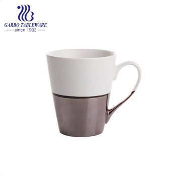 Classic color glaze ceramic coffee drinking mug porcelain latte cappuccino drinks cup for coffee shop