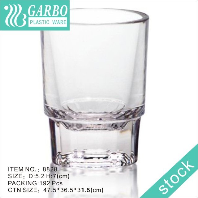unbreakable Plastic shot glass 13cl polycarbonate liquor cup