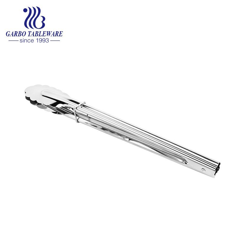 Food Grade Mirror Polished 7 inch Mini Stainless Steel Kitchen Tong