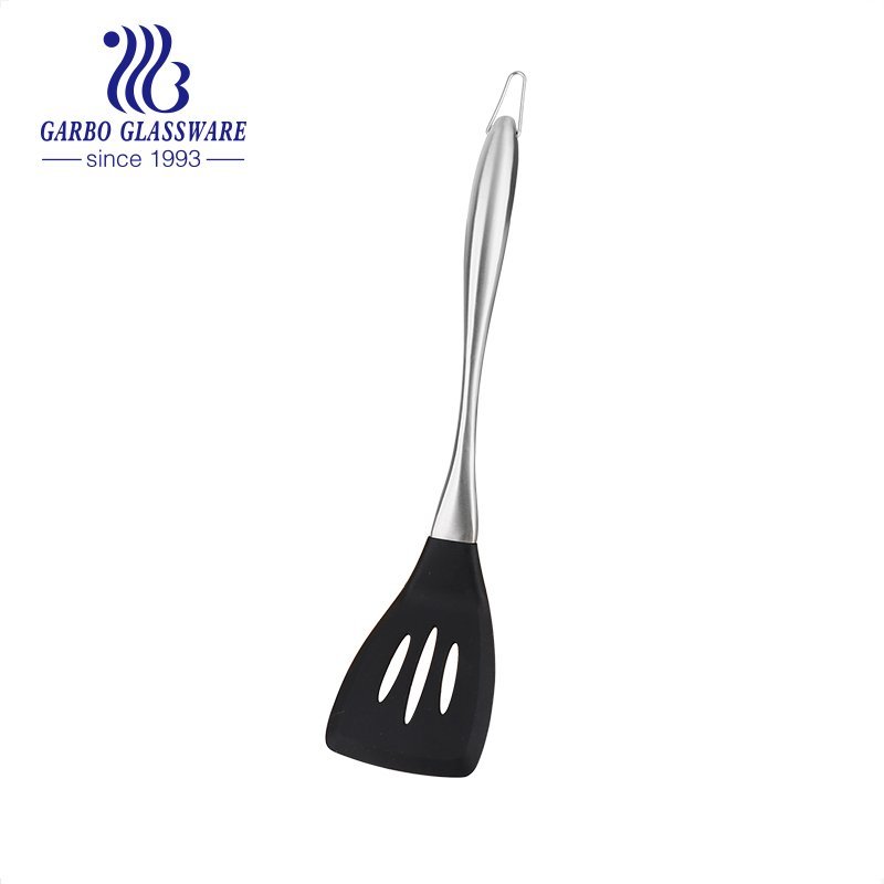 Heat Resistant Fish Spatula Nylon Slotted Turner with Durable 1.2mm Thickness