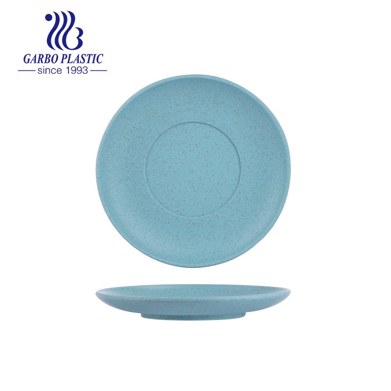 All season Natural Plastic Platters Durable Rectangular Wheat Straw Dinner Plates with Multiple Use for indoor or outdoor