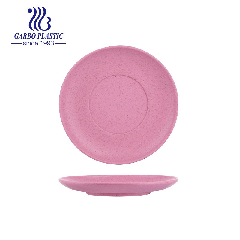 All season Natural Plastic Platters Durable Rectangular Wheat Straw Dinner Plates with Multiple Use for indoor or outdoor