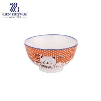 350ml billige kleine runde Müsli Reis Keramikschale für den Großhandel