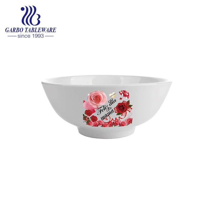 Wholesale porcelain bowl for gift and promotion with customized decal