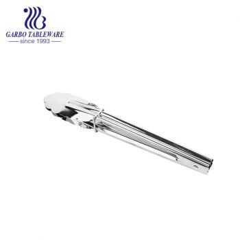 430 Stainless Steel Utility Metal Food Tong 9 inch Stainless Steel Kitchen Cooking Tongs