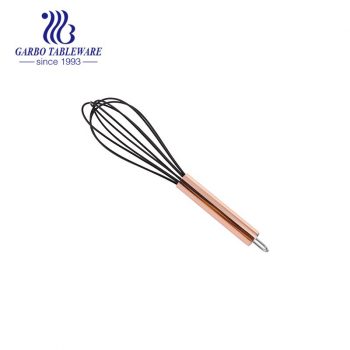 Nylon Cooking Utensil Sets  Cookware Non-stick Heat Resistant with Stainless Steel Rose Gold Handle