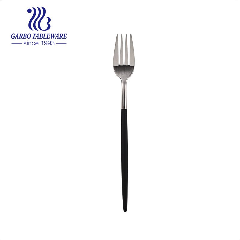 premium quality stainless steel dinner fork with printing handle