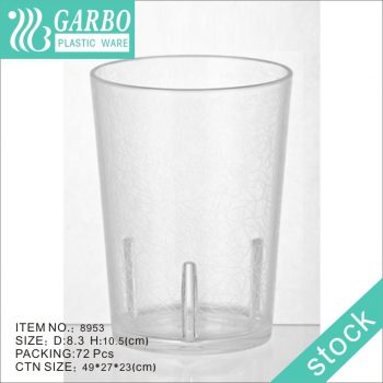 Vaso de agua de policarbonato transparente de plástico de calidad alimentaria de 14 oz