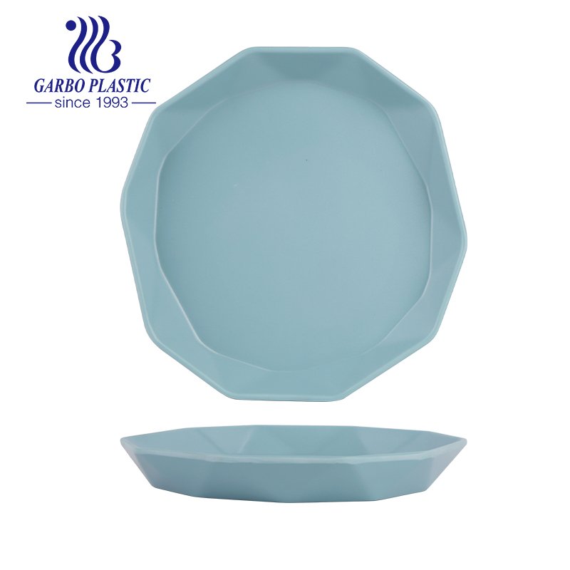 Big size simple round plastic serving trays durable for pie, salad, fruit and meal, perfect for any indoor and outdoor events