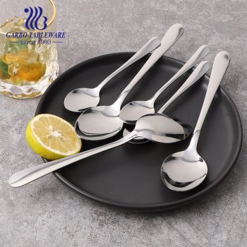 430/410/304 Hot sale stainless steel dinner spoon mirror polish for hotel restaurant use