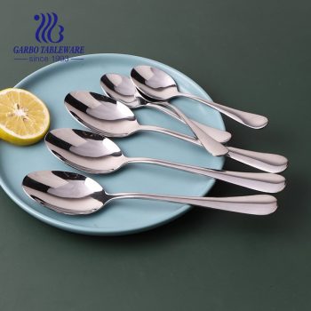 Wholesale luxury modern stainless steel dinner spoon sets cutlery and flatware set for hotel