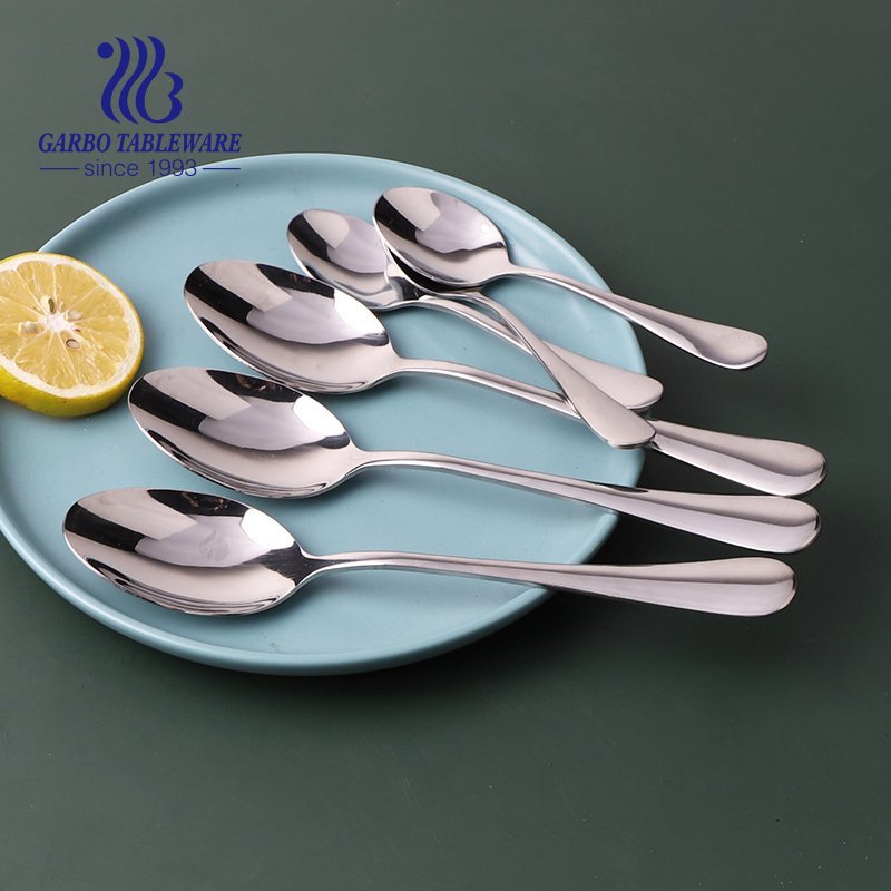 430/410/304 Color box package 24pcs sets stainless steel dessert tea dinner spoon for sale