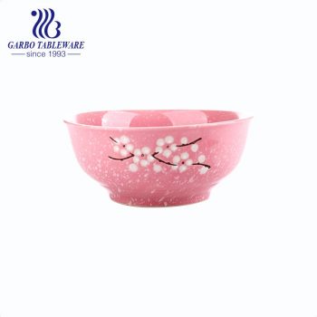 Wintersweet series stoneware dinnerware hand-painted rice bowl for wholesale