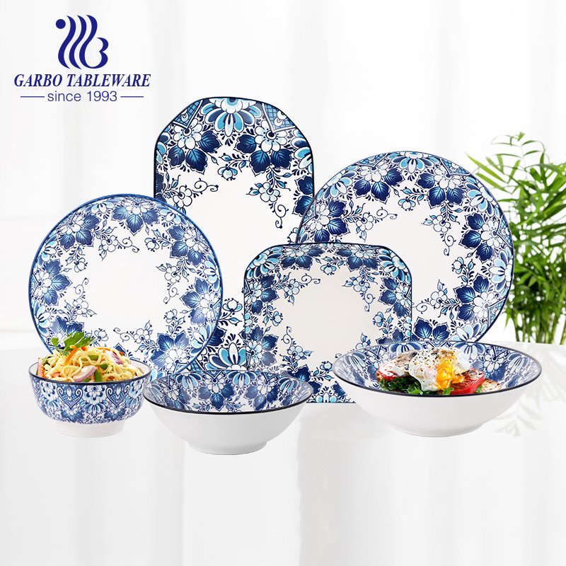 Wholesale hotel wedding banquet serving food grade plain fine porcelain 12inch ceramic charger plate