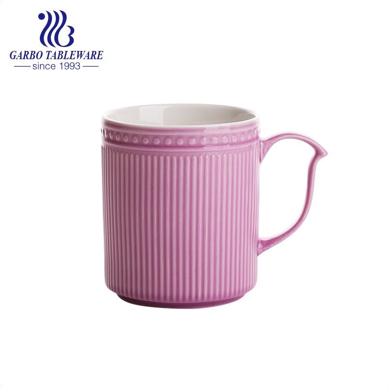 Taza de cerámica para beber café, hojas de porcelana, estampado de calcomanías, tazas de café, jugo y agua, juego de tazas de oficina con asa, tazas de regalo, artículos para bebidas