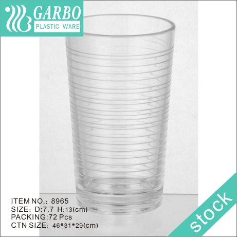 China factory price transparent 16oz polycarbonate juice cup with thick bottom