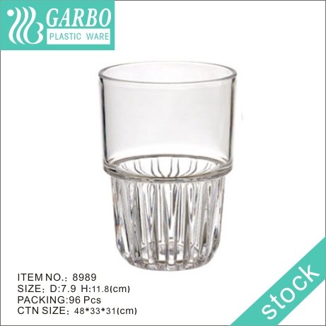 Wholesale heavy base 10oz short cocktail glass polycarbonate