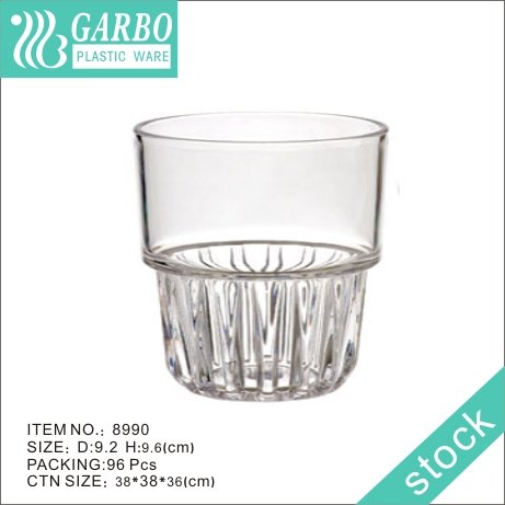 Wholesale heavy base 10oz short cocktail glass polycarbonate