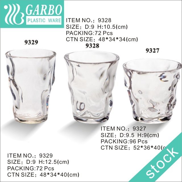 Wholesale heavy base 10oz short cocktail glass polycarbonate