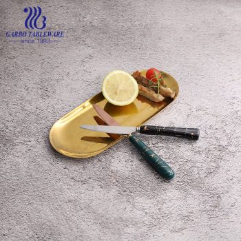 Оптовые столовые приборы зеркальный полированный нож для стейка столовые приборы из нержавеющей стали с керамической ручкой