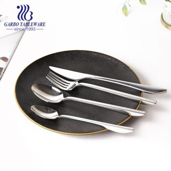 24pcs stainless steel dinner soup spoon restaurant cutlery set wedding flatware set