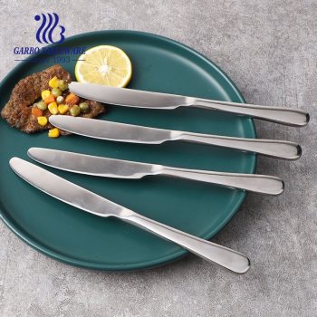 الجملة الساخنة بيع أدوات المائدة عالية الجودة مرآة البولندية الفولاذ المقاوم للصدأ عشاء سكين