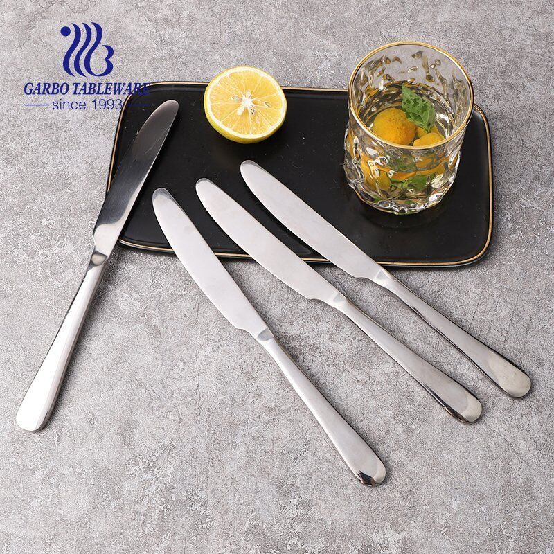 Wholesale Hot Selling Cutlery High Quality Mirror Polish Stainless Steel Dinner Knife