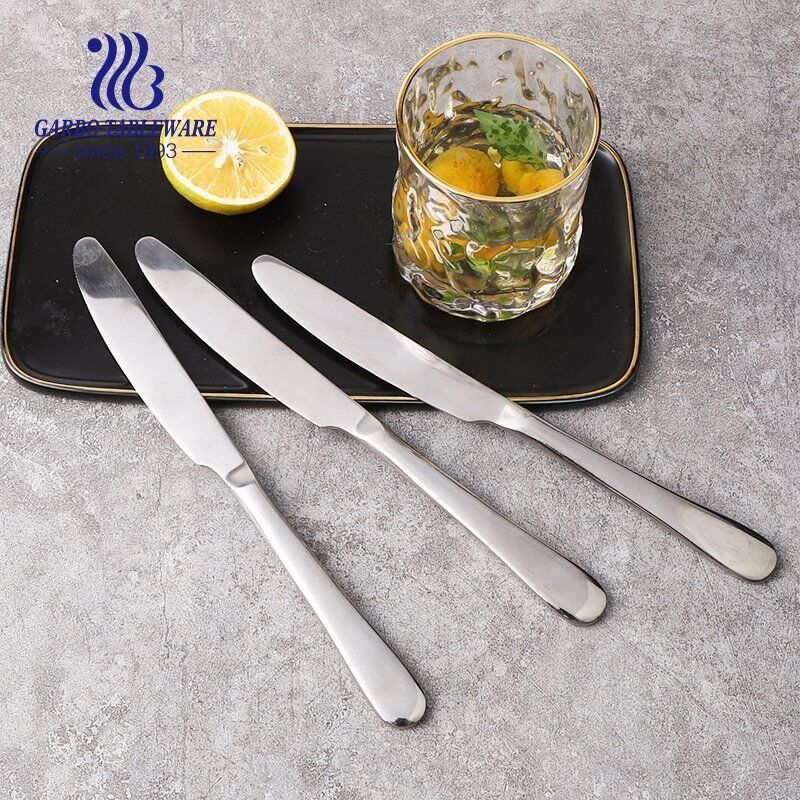 Wholesale Hot Selling Cutlery High Quality Mirror Polish Stainless Steel Dinner Knife