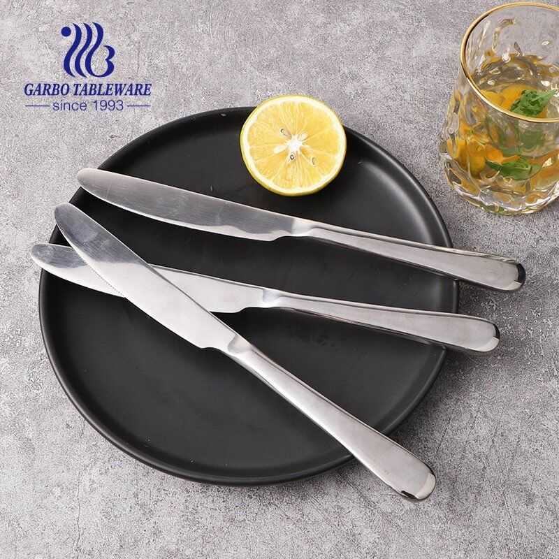 Wholesale Hot Selling Cutlery High Quality Mirror Polish Stainless Steel Dinner Knife