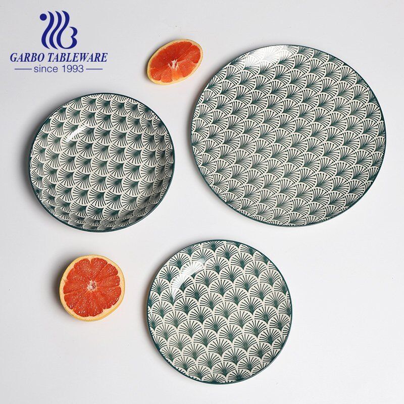 Multi-Function 7/8/10.5inch stoneware dish for dinning flat ceramic plates