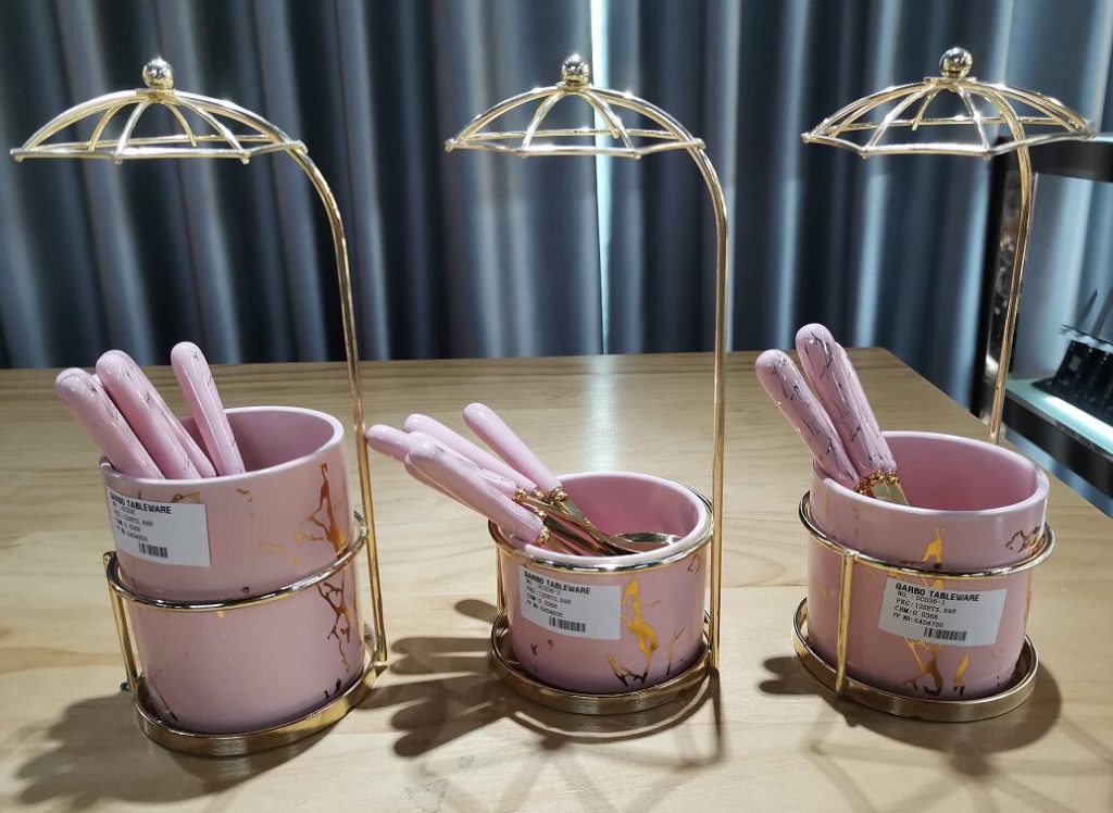 Garbo tableware weekly promotion: tea spoon with ceramic cups
