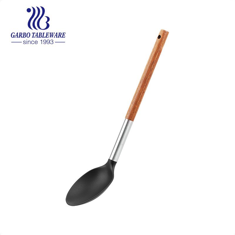 Heat Resistant Soup Ladle Spoon with Comfortable Grip Cooking and Serving Spoon for Soup, Chili, Gravy, Salad Dressing