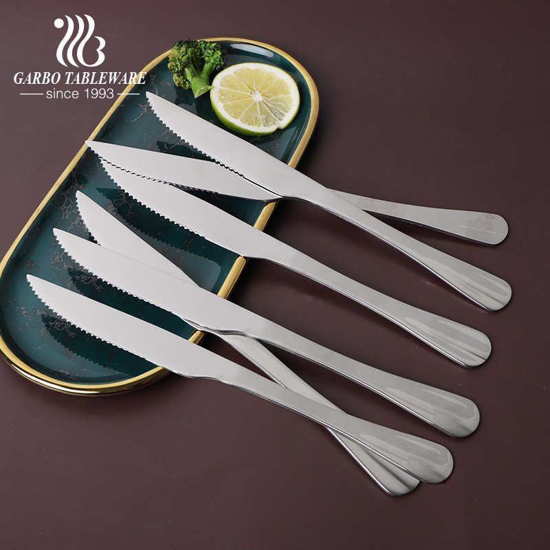 غاربو بالجملة مطعم أطباق أساسيات 230mm طول سكين عشاء الفولاذ المقاوم للصدأ